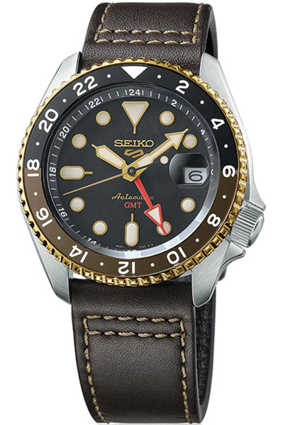 Seiko Analog Brown & Leather Men's Watch SSK036K1