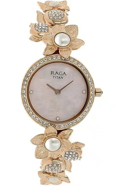 Analog Mother Of Pearl &  Women's Watch NM95043WM01