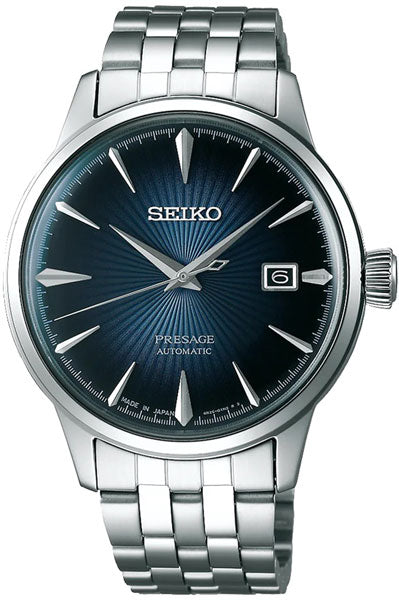 Seiko Analog Blue & Metal band Men's Watch SRPB41J1