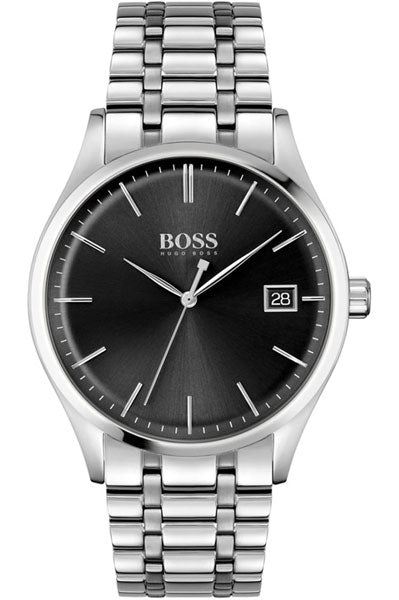 Hugo Boss Analog Black & Stainless Steel Men's Watch 1513833