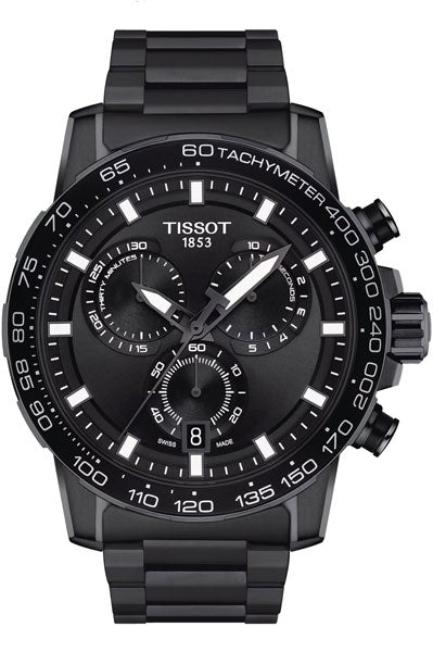Black & Stainless Steel Men's Watch T1256173305100