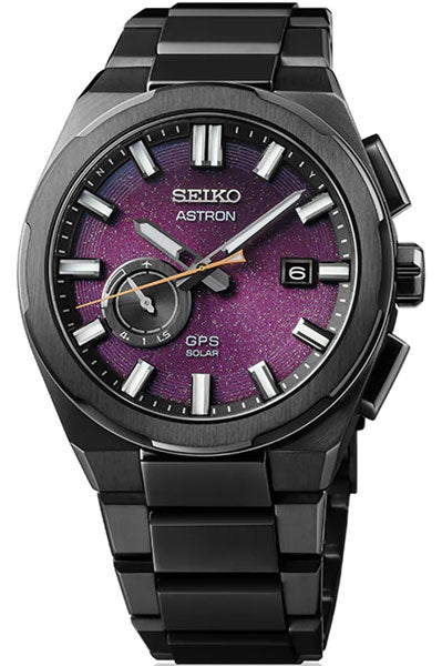 Seiko Analog Purple & Titanium Men's Watch SSJ029J1