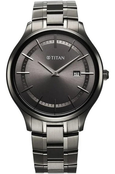 Analog Grey & Stainless Steel Men' 90142QM06