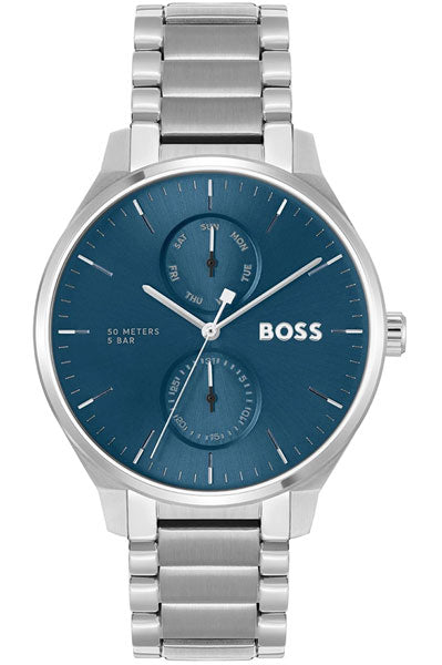 Hugo Boss Analog Blue & Stainless Steel Men's Watch 1514106