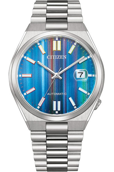 CITIZEN AUTOMATIC GENTS WATCH RAINBOW DIAL NJ0151 53W