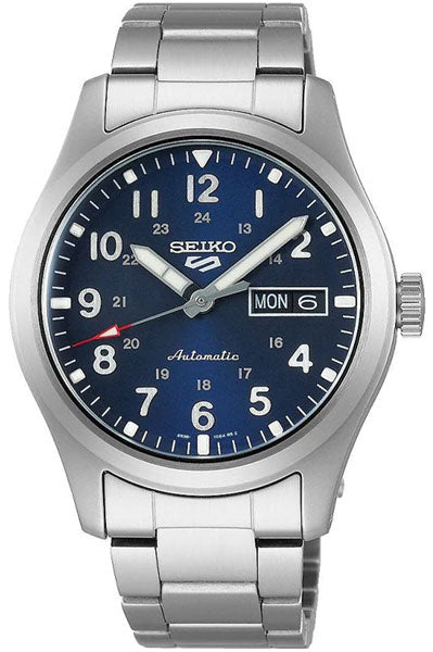 Seiko Analog Blue & Metal band Men's Watch SRPG29K1