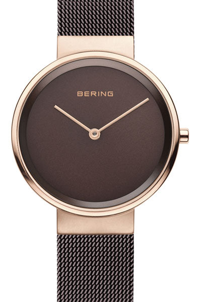 Bering Analog Brown & Milanese Women's Watch 14531 262
