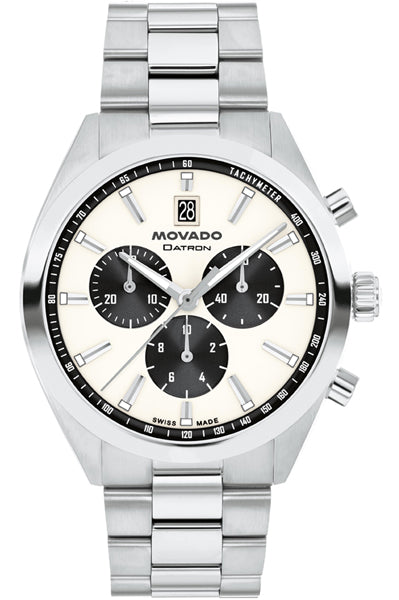 Movado Chronograph Beige & Stainless Steel Men' 3650197