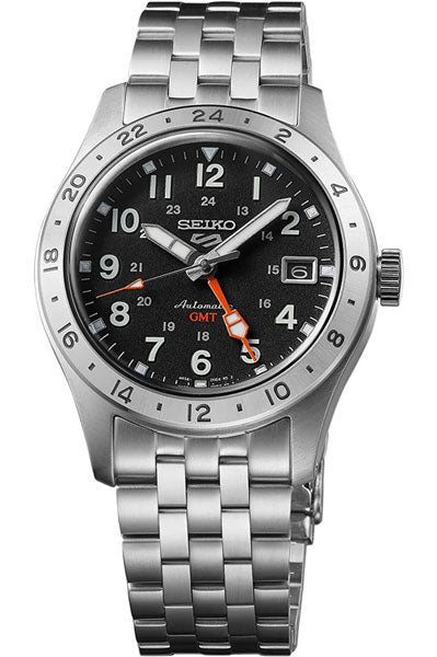 Seiko  Black & Stainless Steel Men's Watch SSK023K1