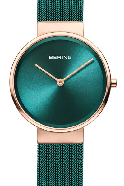 Bering Analog Green & Milanese Women's Watch 14531 869