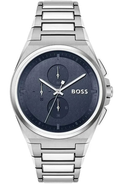 Hugo Boss Analog Blue & Stainless Steel Men's Watch 1514048