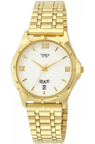 Timex Analog White & Stainless Steel Men's Watch BW02