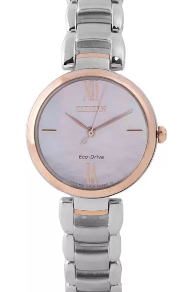 Citizen Analog Pink & Stainless Steel Women's Watch EM0536 84Y