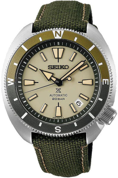 Seiko Analog grey & Polyester Men's Watch SRPG13K1