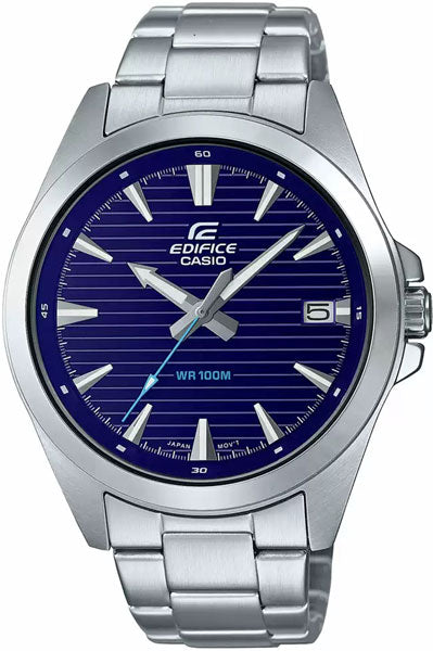 Casio Analog Blue & Stainless Steel Men's Watch ED536