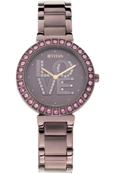 Analog Purple &  Women's Watch 95110QM01