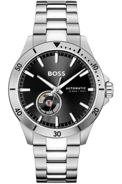 Troper Automatic Analog Black Round Dial Men's Watch 1514202