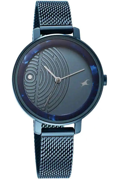 Fastrack Analog Blue & Stainless Steel Women's Watch 6278QM01