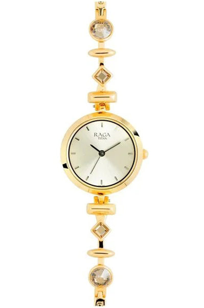 Analog Champagne & Stainless Steel Women' NS2606YM05