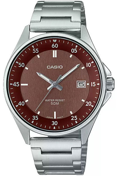 CASIO Analog Brown & Stainless Steel Men's Watch A2102
