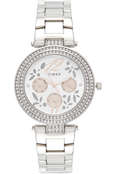 Analog Brown & Stainless Steel Women's Watch TWEL12001