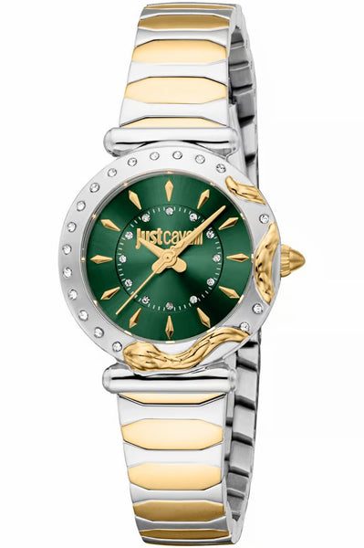 JUST CAVALLI Analog Green & Stainless Steel Women's Watch JC1L363M0075