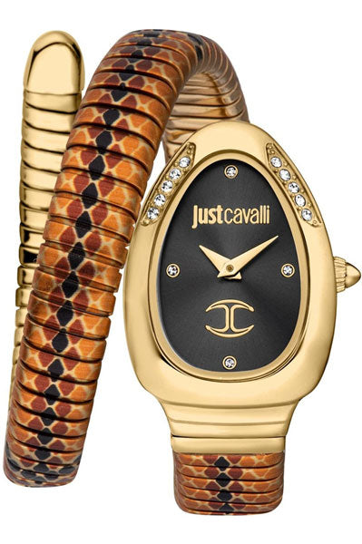 Just Cavalli  Black & Stainless Steel Women's Watch JC1L251M0055