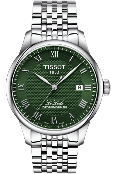 TISSOT Analog Green & Stainless Steel Men's Watch T0064071109300