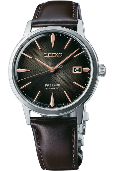 Seiko Analog Darkbrown & Leather Men's Watch SRPJ17J1
