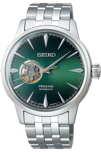 Seiko Analog green & Metal band Men's Watch SSA441J1