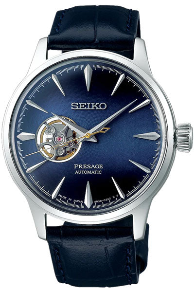 Seiko Analog Blue & Leather Men's Watch SSA405J1