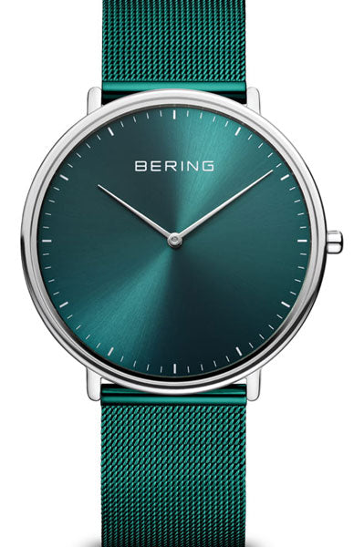 Bering Analog Green & Milanese Men's Watch 15739 808