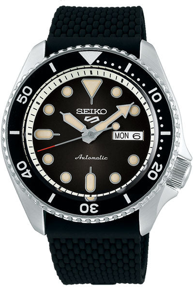 Seiko Analog Black & Silicone Men's Watch SRPD73K2