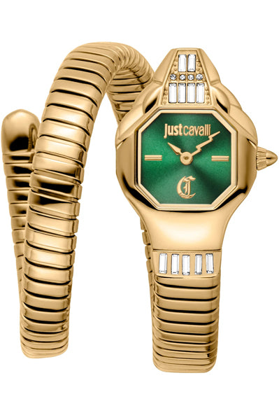JUST CAVALLI Analog Green & Stainless Steel Women's Watch JC1L326M0035