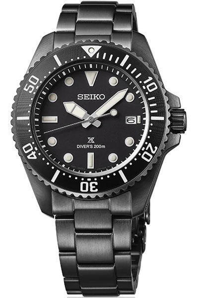 Seiko Analog Black & Stainless Steel Men's Watch SNE599P1