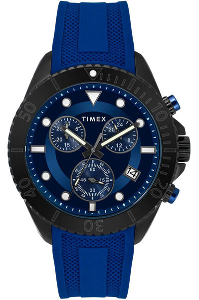 Analog Blue & Silicone Men's Watch TWG020100