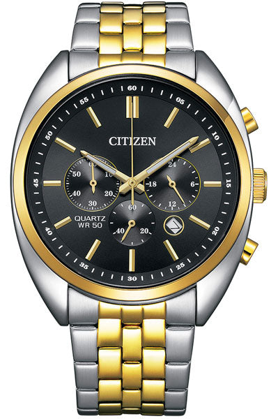 Citizen Analog Black & Stainless Steel Men's Watch AN8214 55E