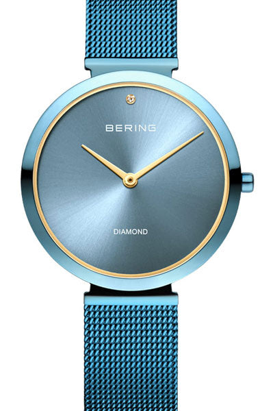 Bering Analog Blue & Milanese Women's Watch 18132 CHARITY 1