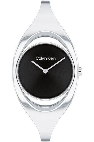 Calvin Klein Analog Black & Stainless Steel Wowen's Watch 25200423