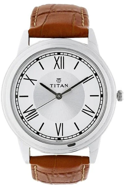 Analog Silver & Leather Men' NN1735SL01