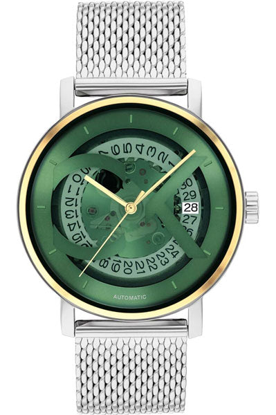 Iconic 40 mm Green Dial Stainless Steel Analogue Watch For Men 25300005
