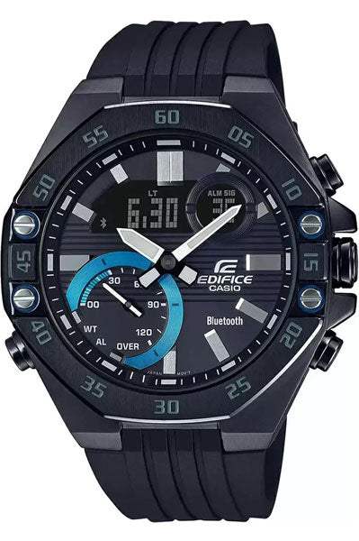 Casio Analog-Digital Black & Resin Men's Watch ED496