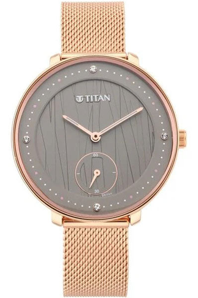 Workwear Black Dial Women Watch With Stainless Steel Strap NS2651WM01