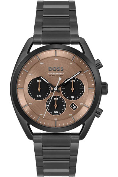 Hugo Boss Analog Brown & Stainless Steel Men's Watch 1514095