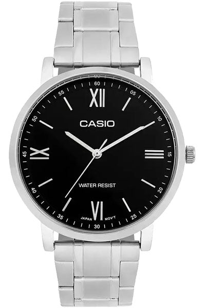Casio Analog Black & Stainless Steel Men's Watch A2152