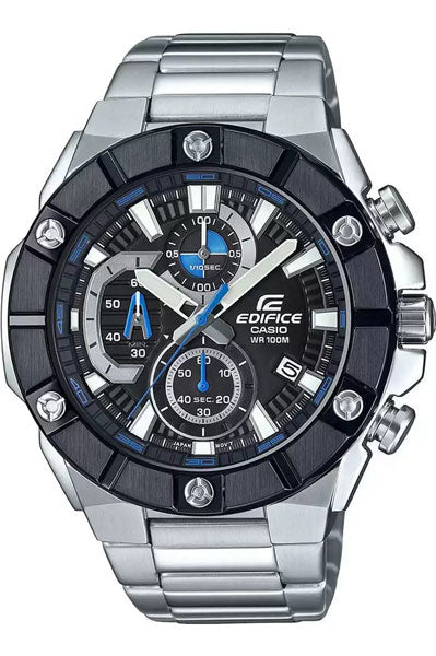 Casio Analog Black & Stainless Steel Men's Watch ED488