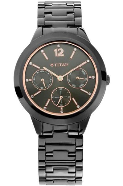 Analog Anthracite & Stainless Steel Women' NS2588NM01