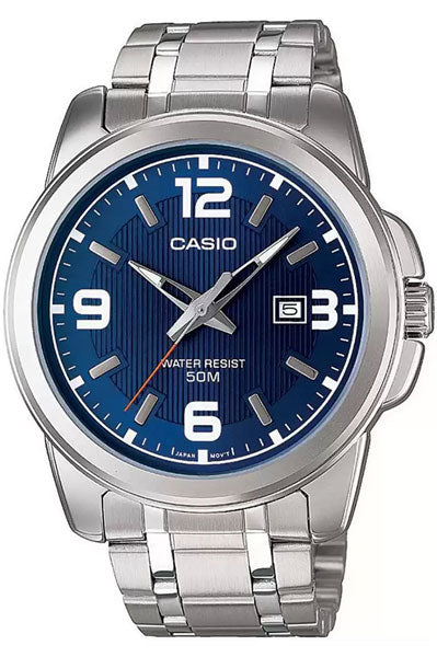 Casio Analog Blue & Stainless Steel Men's Watch A551