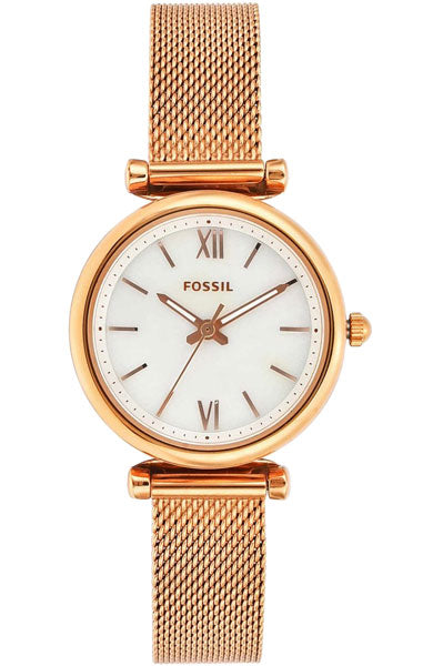 Fossil  White & Stainless Steel Women's Watch ES4433