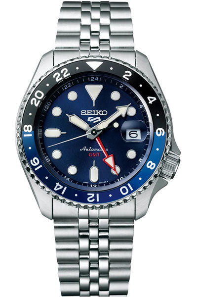 Seiko Analog Blue & Metal band Men's Watch SSK003K1